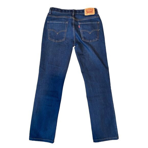 Levis 511 Blue Jeans Womens Denim 16 Regular Adjustable Straight Leg Classic - Picture 3 of 8